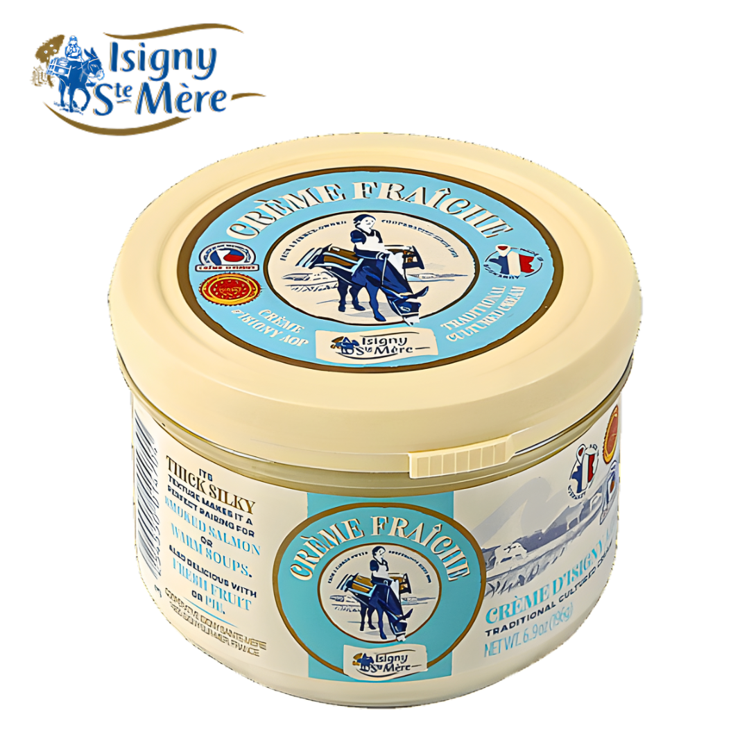 Isigny Sainte-Mère Crème Fraîche AOP French PDO cream from Normandy