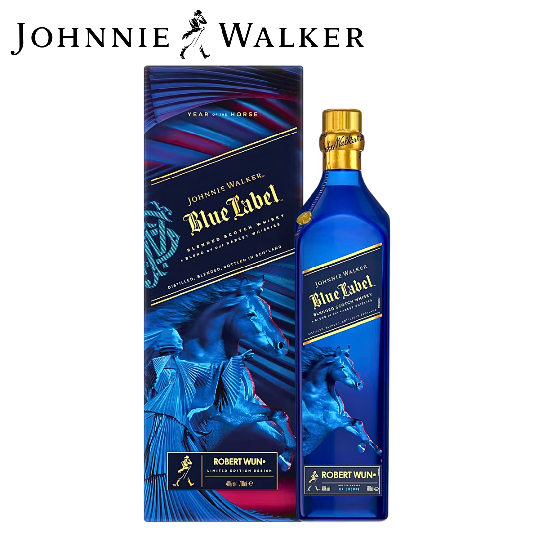 Johnnie Walker Blue Label Lunar New Year Horse limited edition design bottle 700ml 40% ABV