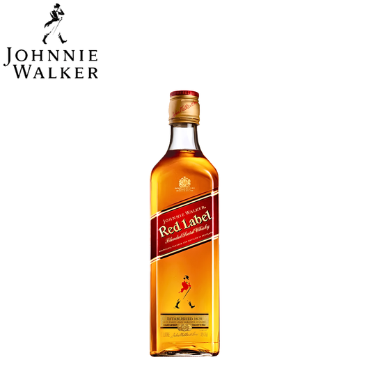 Johnnie Walker Red Label Scotch Whisky bottle with iconic red diagonal label 200ml