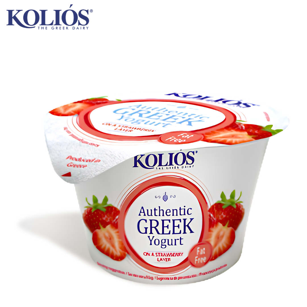 KOLIOS Authentic Greek Yogurt 0% Fat Strawberry 150g