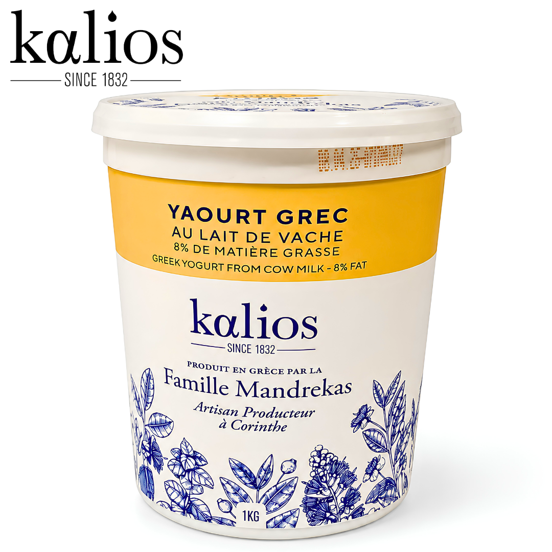 Kalios Greek Yogurt 8% Fat 1kg Tub