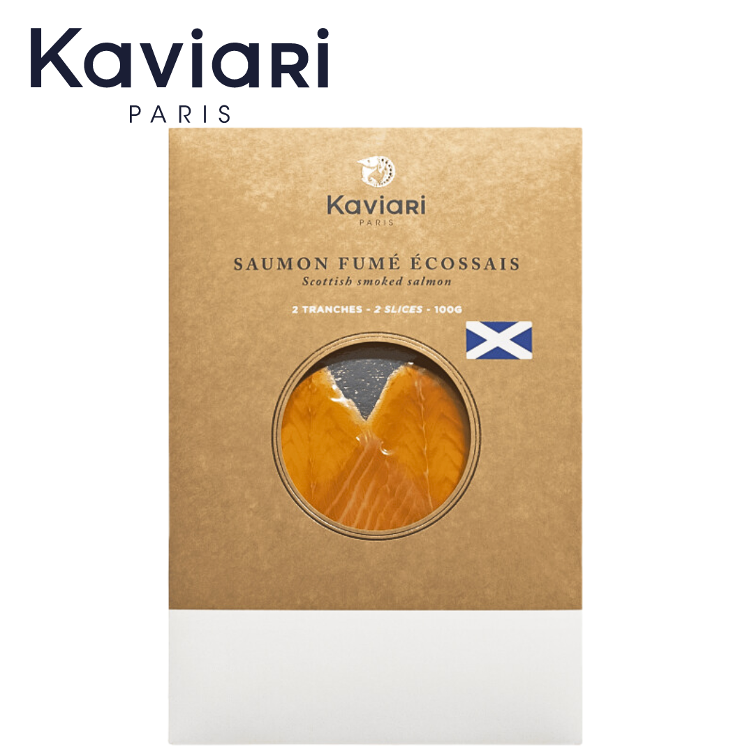 Kaviari Scottish Smoked Salmon Center-Cut approx 600g