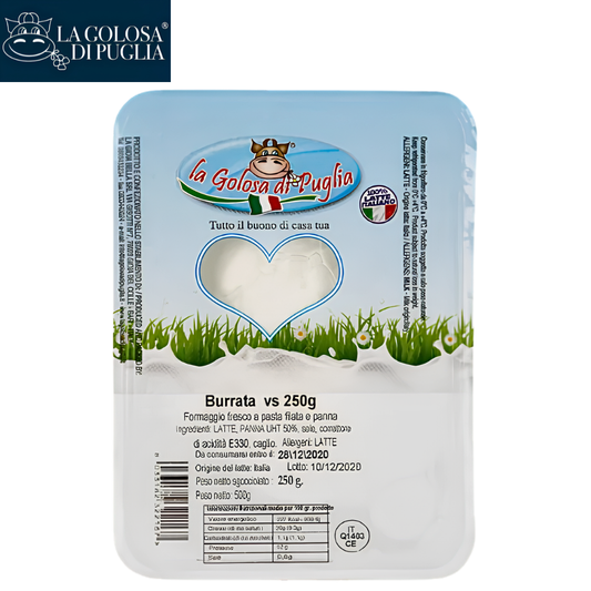 La Golosa di Puglia Frozen Burrata 250g Italian Cheese