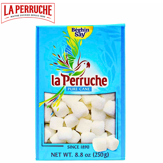 La Perruche Rough Cut White Sugar Cubes 100% Pure Cane Sugar France 250g