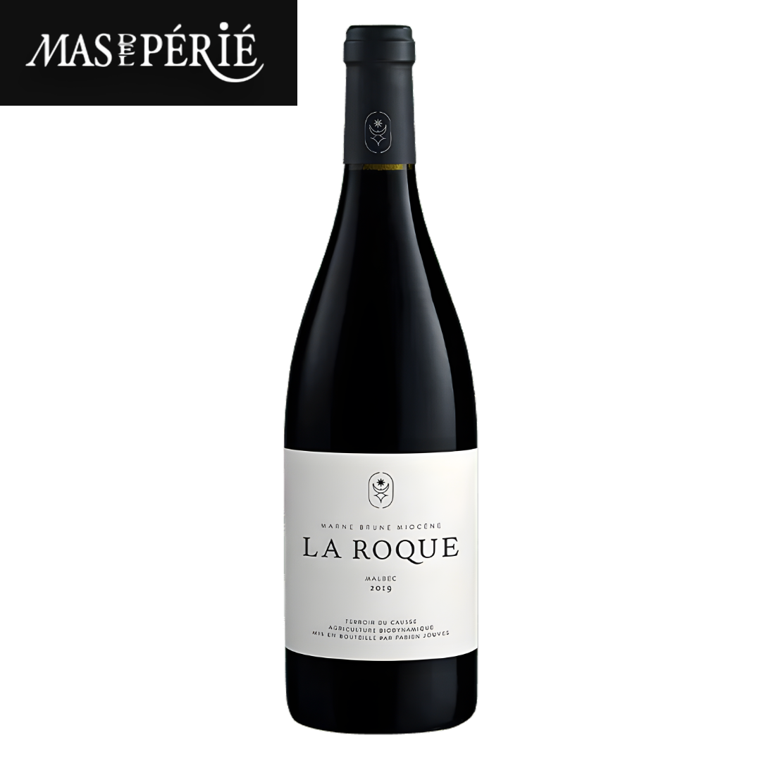 La Roque Mas del Perie Cahors Malbec France biodynamic wine bottle