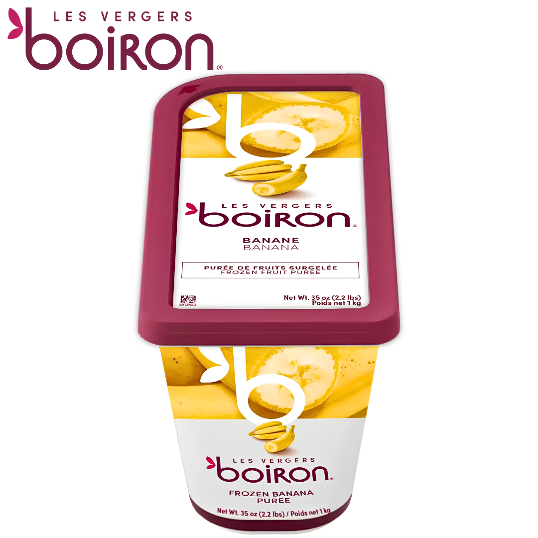 Les vergers Boiron Frozen Banana Purée Without Added Sugar 1kg