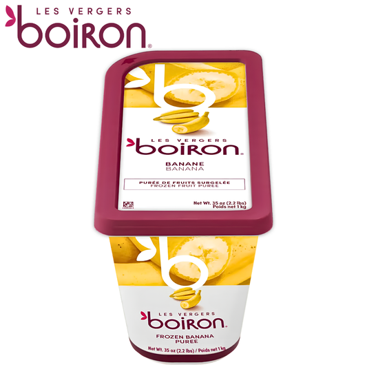 Les vergers Boiron Frozen Banana Purée Without Added Sugar 1kg