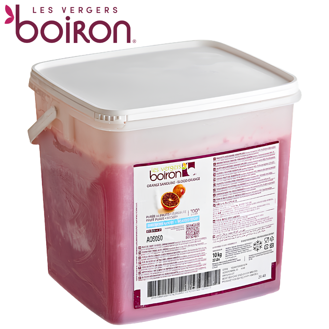 Les vergers Boiron Frozen Blood Orange Purée Without Added Sugar 10kg