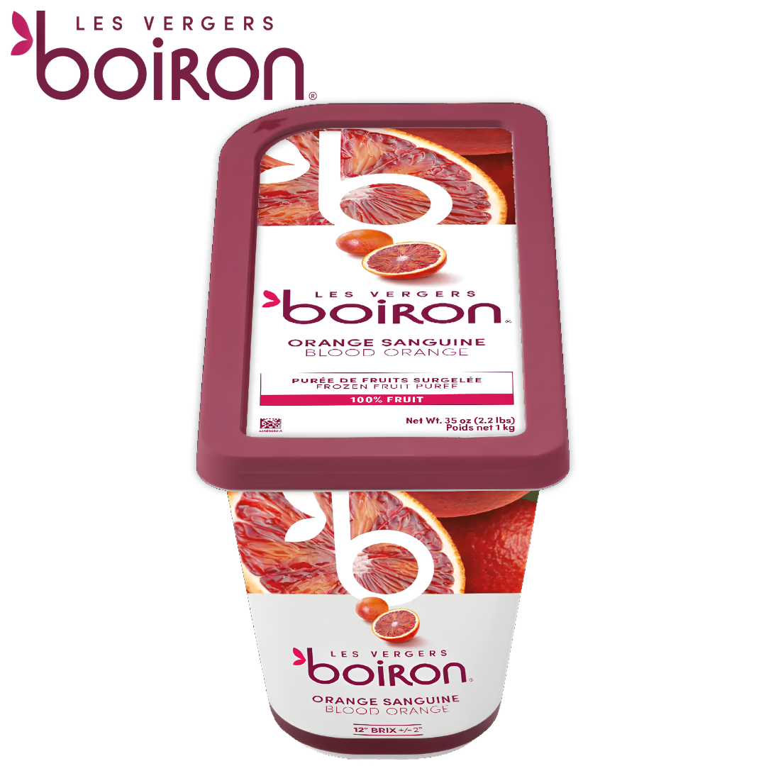 Les vergers Boiron Frozen Blood Orange Purée Without Added Sugar 1kg