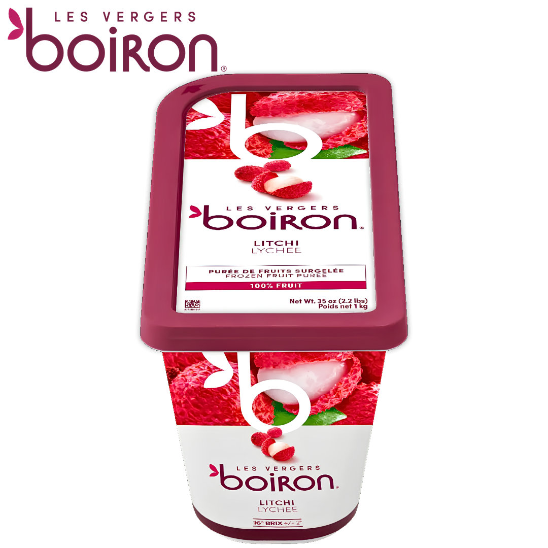 Les vergers Boiron Frozen Lychee Purée Without Added Sugar 1kg