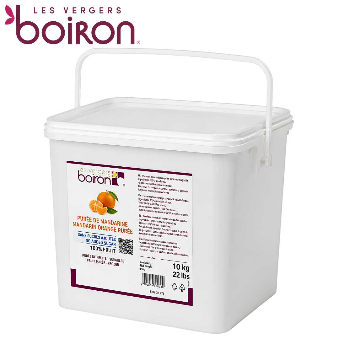 Les vergers Boiron Frozen Mandarin Orange Purée Without Added Sugar 10kg