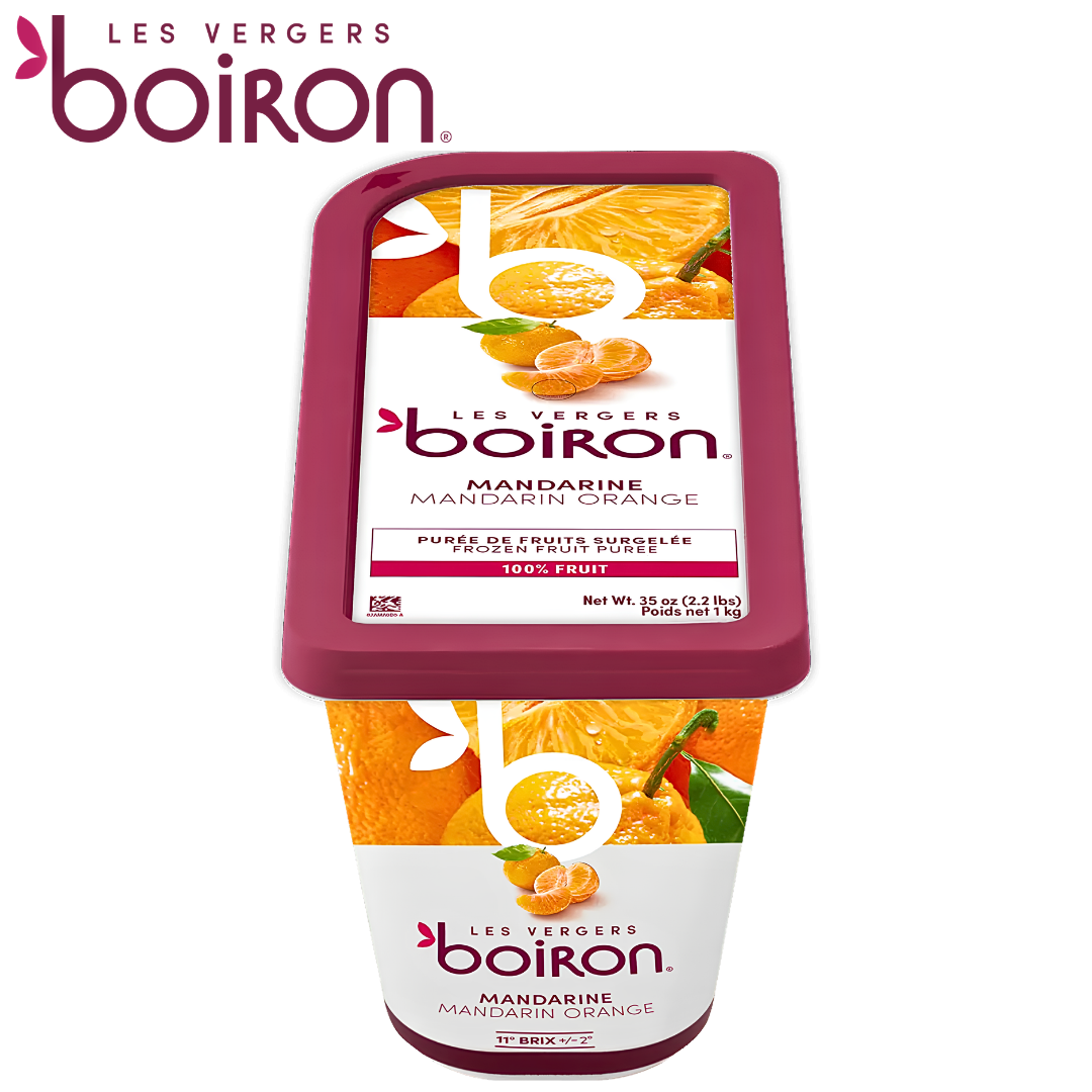 Les vergers Boiron Frozen Mandarin Orange Purée Without Added Sugar 1kg