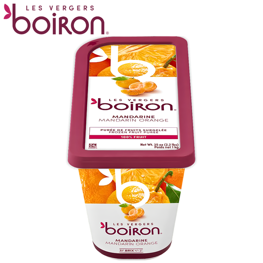 Les vergers Boiron Frozen Mandarin Orange Purée Without Added Sugar 1kg