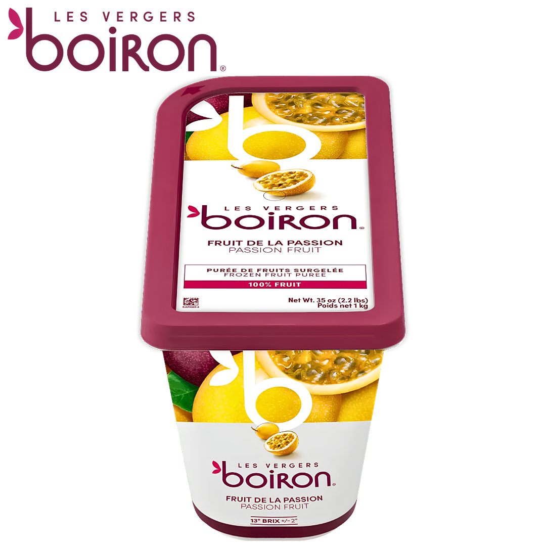 Les vergers Boiron Frozen Passion Fruit Purée Without Added Sugar 1kg