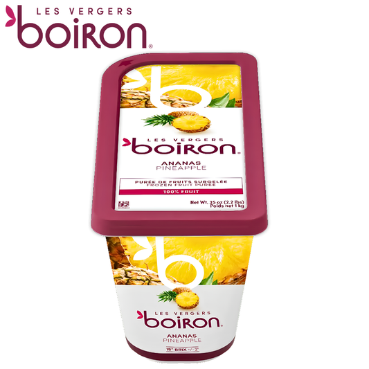 Les vergers Boiron Frozen Pineapple Purée Without Added Sugar 1kg