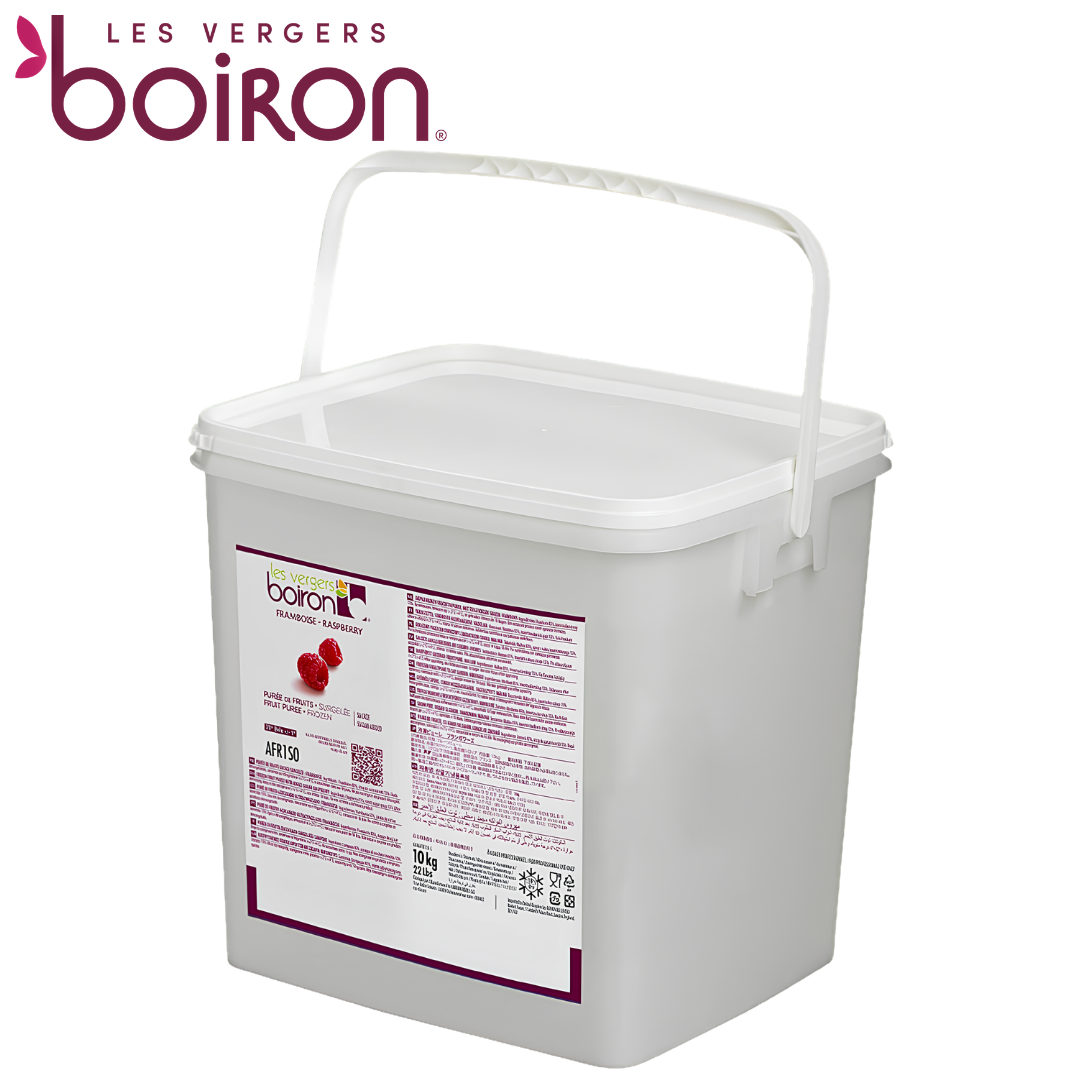 Les vergers Boiron Frozen Raspberry Purée Without Added Sugar 10kg