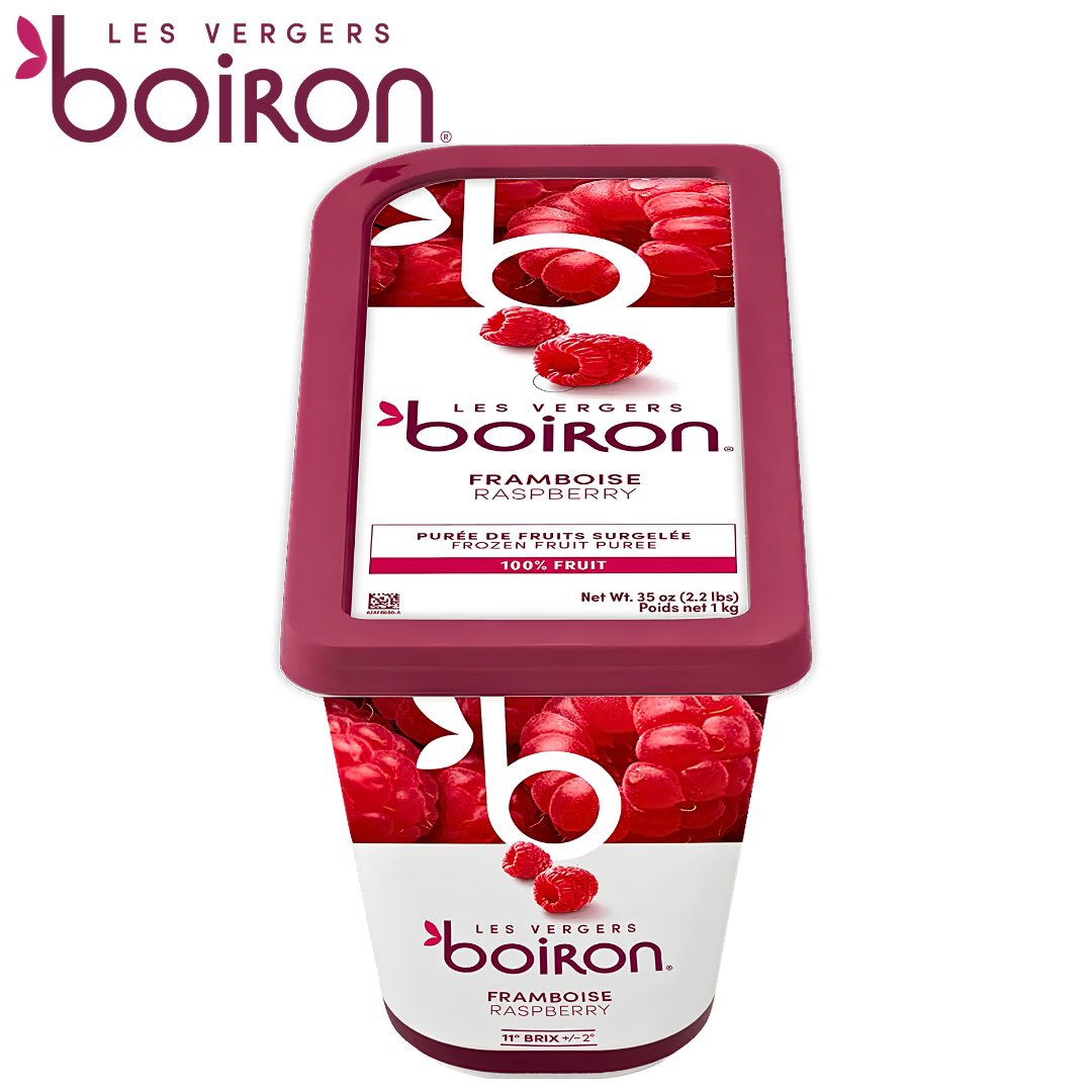 Les vergers Boiron Frozen Raspberry Purée Without Added Sugar 1kg