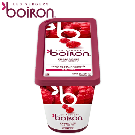 Les vergers Boiron Frozen Raspberry Purée Without Added Sugar 1kg