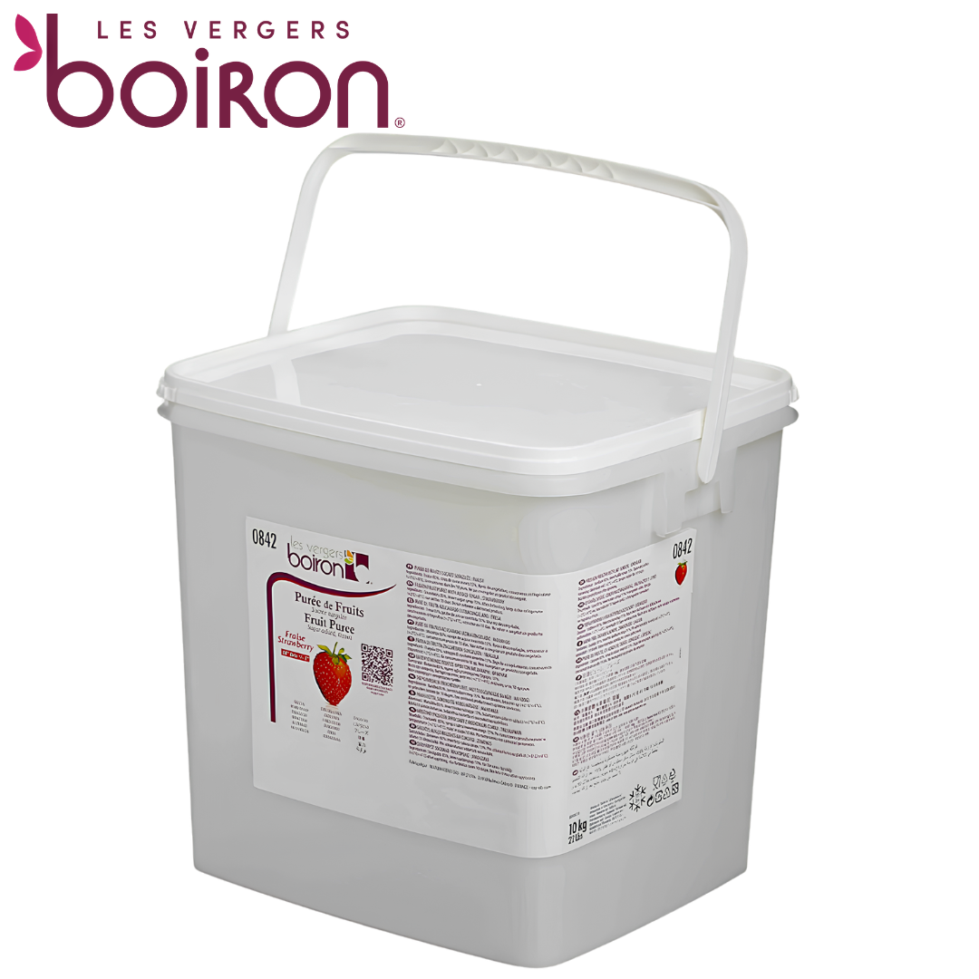 Les vergers Boiron Frozen Strawberry Purée Without Added Sugar 10kg