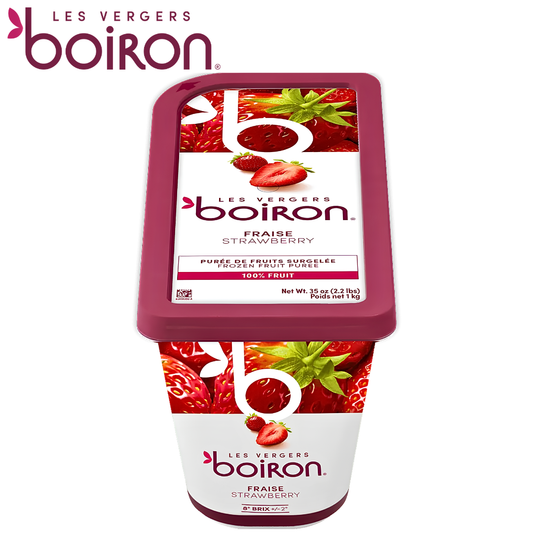 Les vergers Boiron Frozen Strawberry Purée Without Added Sugar 1kg