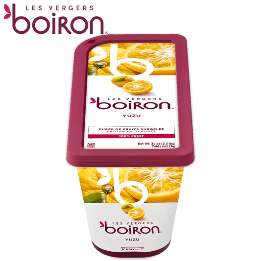 Les vergers Boiron Frozen Yuzu Purée Without Added Sugar 1kg
