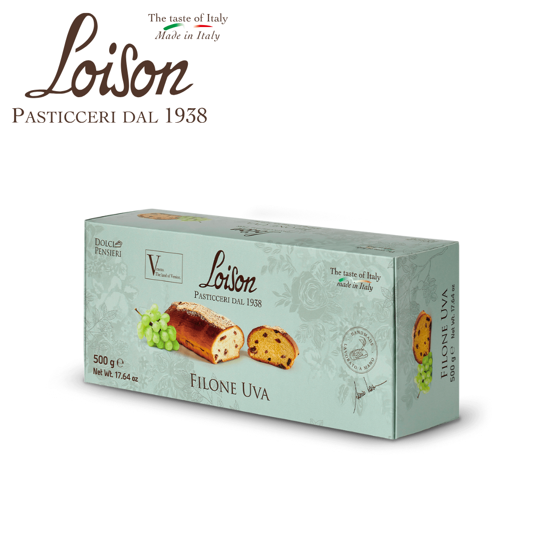 Loison Loaf of Panettone – Classic Raisin Italian Christmas cake in box