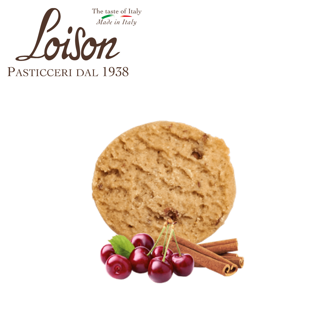 Loison cherry cinnamon biscuits with candied fruit and spice