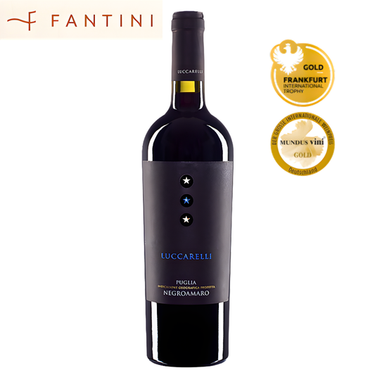 Luccarelli Negroamaro Puglia IGP Italian red wine bottle from Puglia by Fantini Wines