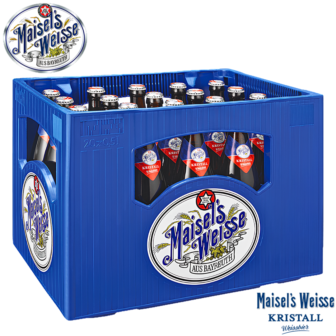 Maisels Weisse Kristall Bavarian Crystal Wheat Beer Germany 20 bottles case