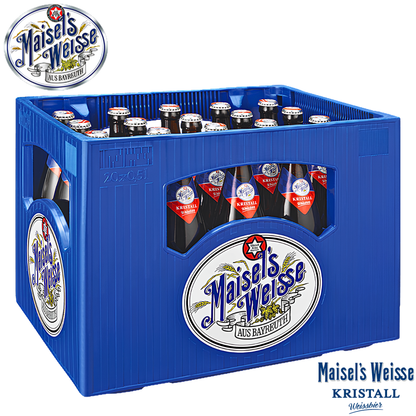 Maisels Weisse Kristall Bavarian Crystal Wheat Beer Germany 20 bottles case