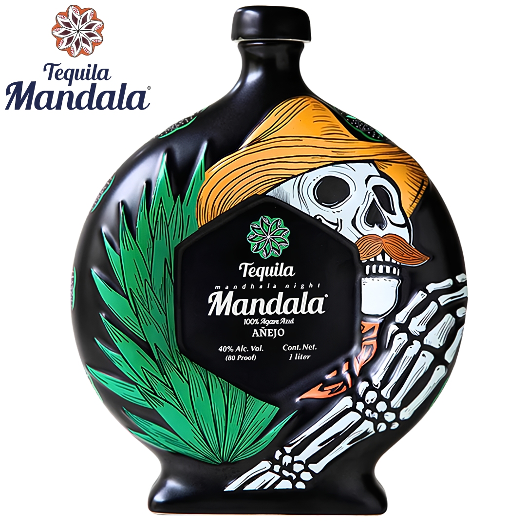 Mandala Día de los Muertos 2025 El Jimador Añejo Tequila 1L