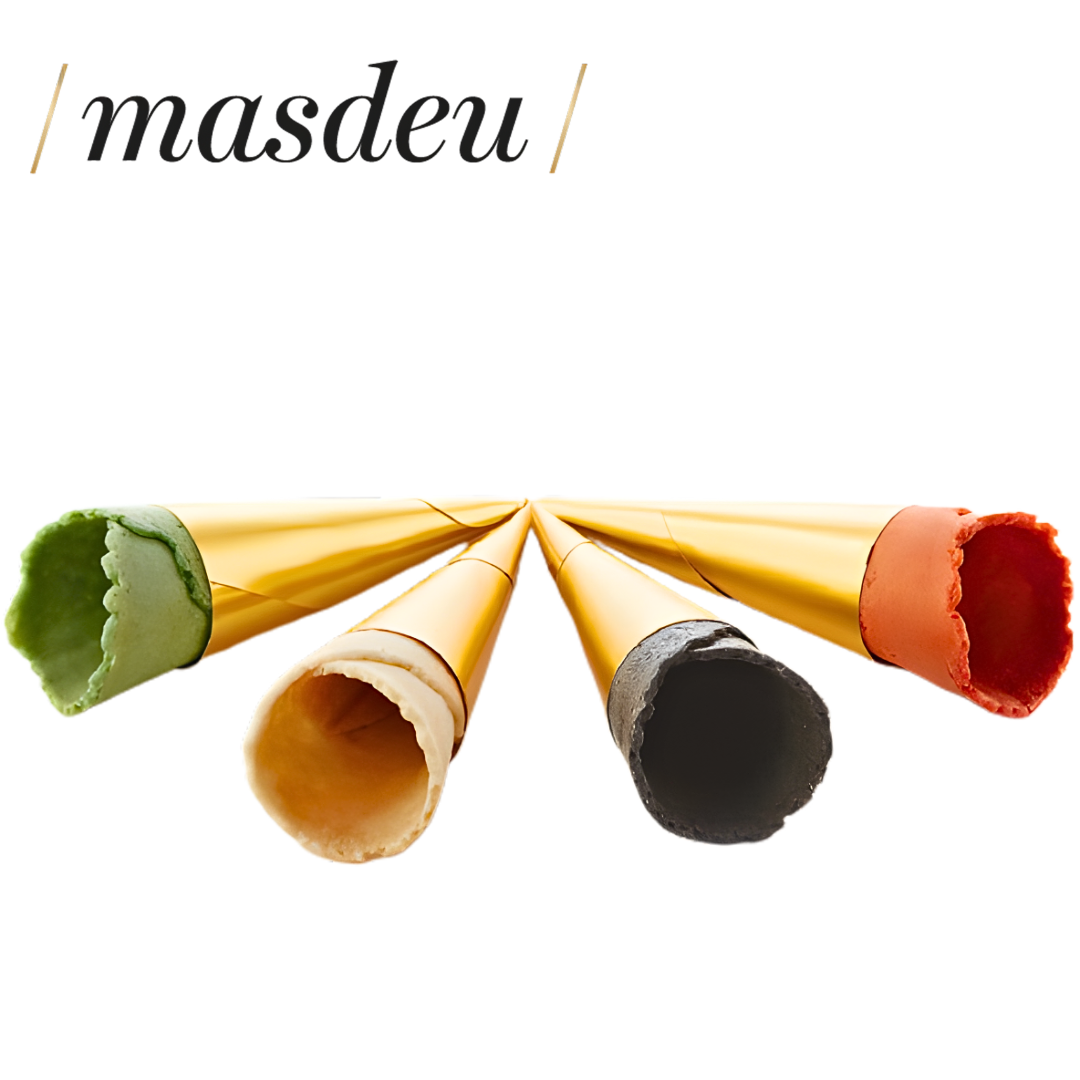 Masdeu Mini Cone Assortment Coating Non-Moisture DIS575 moisture resistant waffle mini cones 75x25mm