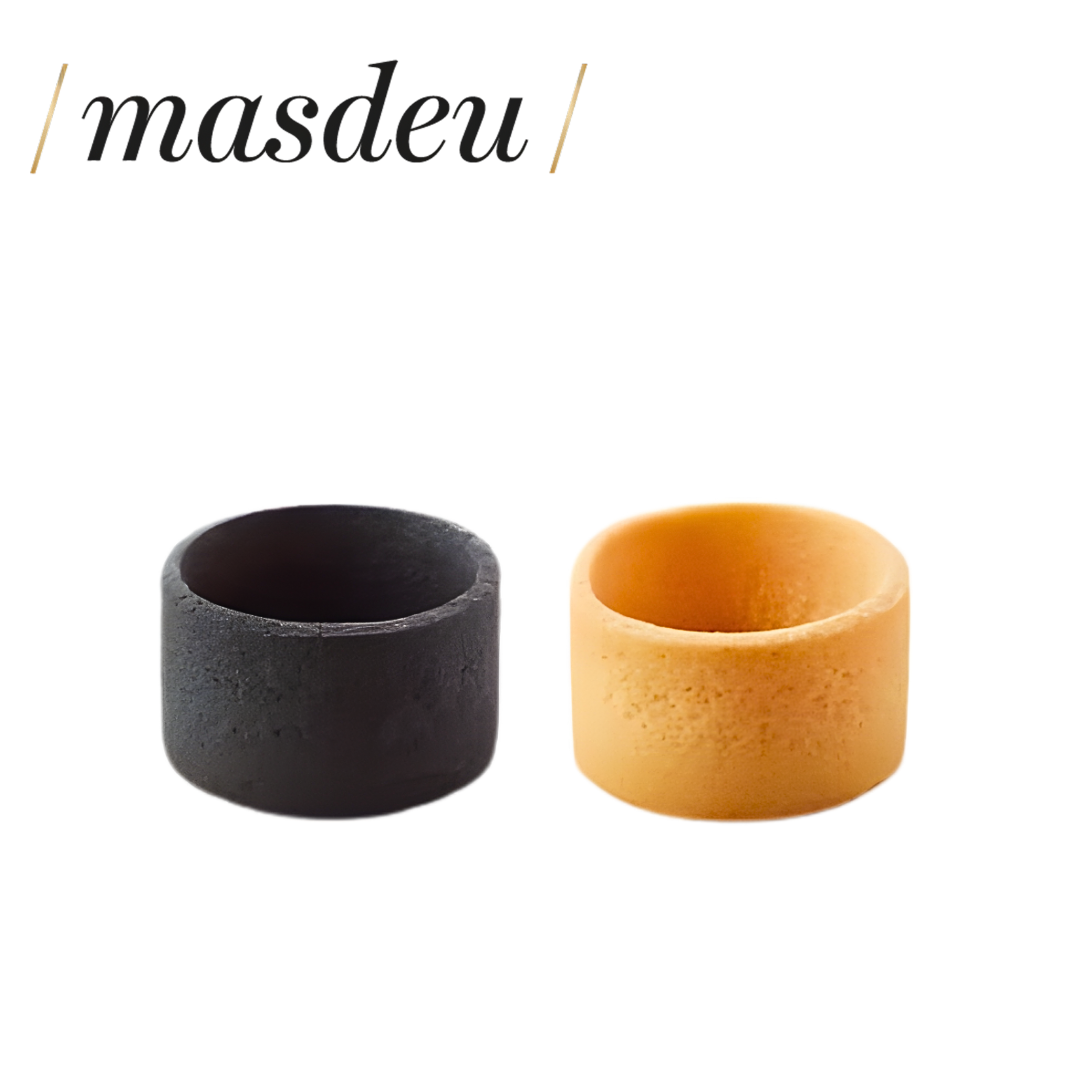 Masdeu Straight Edge Mini Tartlet Assortment Neutral and Black 38mm DIS404 shortcrust shells