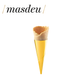 Masdeu mini waffle cone neutral coating non moisture for gelato and pastry