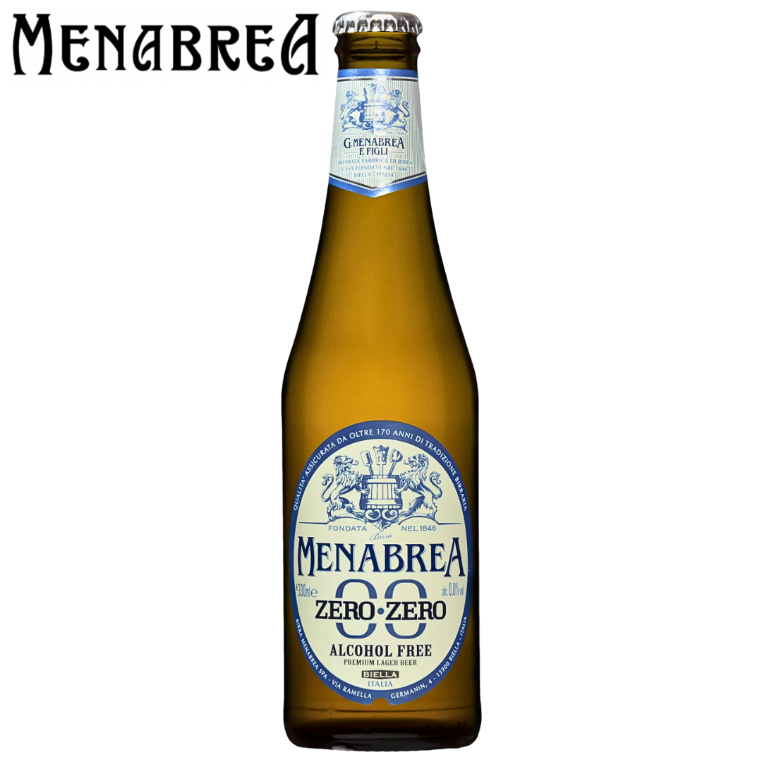 Menabrea Zero Zero alcohol free beer Italy 0.0 lager