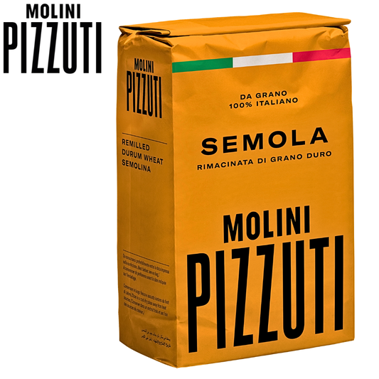 Molini Pizzuti semola rimacinata durum wheat semolina for pizza dough texture 1kg