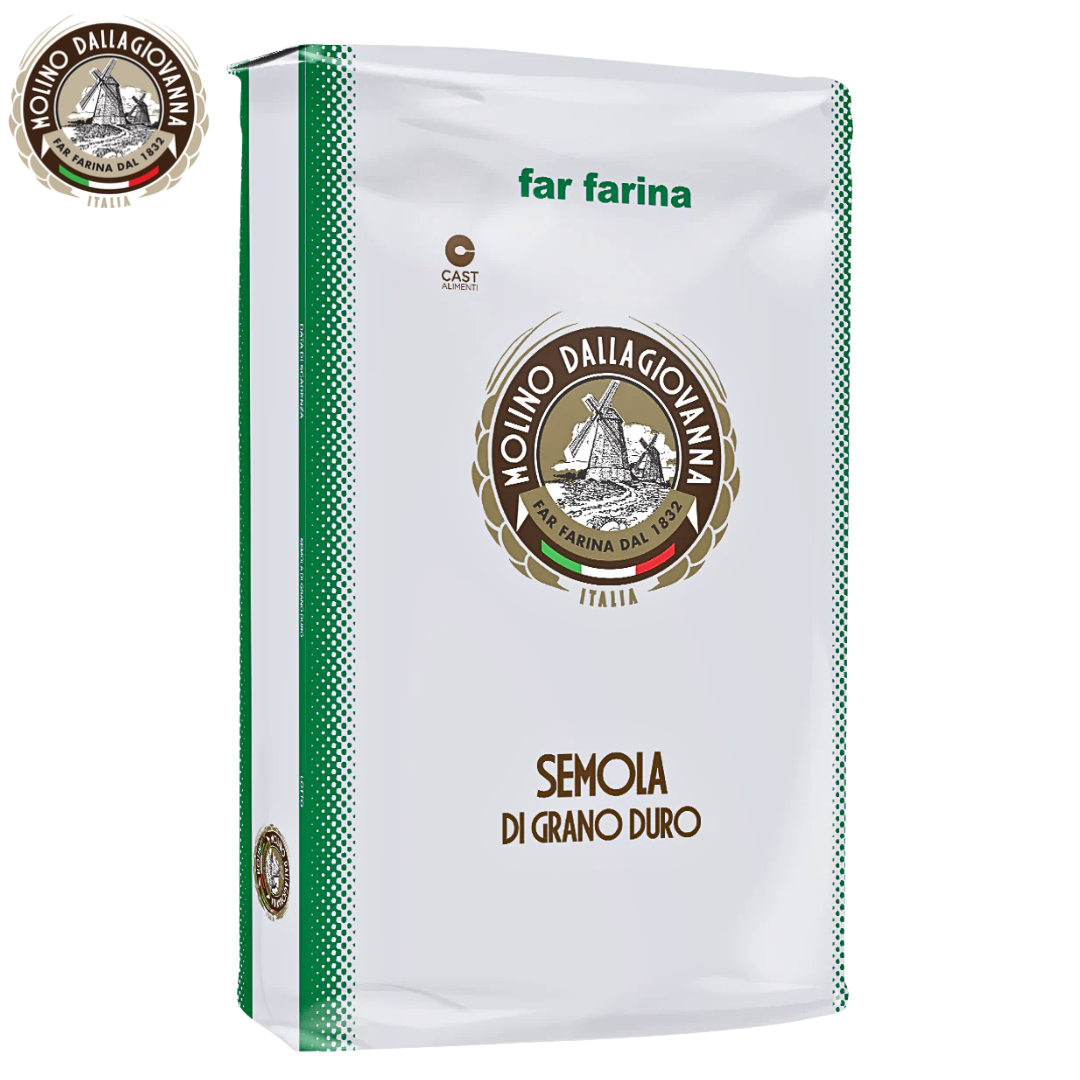 Molino Dallagiovanna Semola Extra 5kg – coarse durum wheat semolina flour, Italy