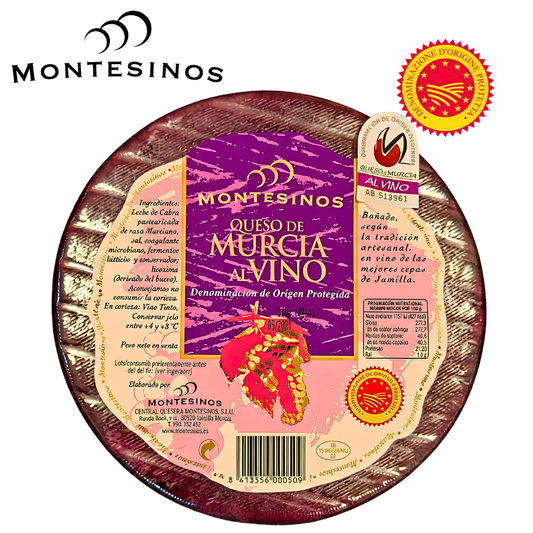 Montesinos Murcia al Vino D.O.P. Drunken Goat Spanish Goat Cheese with Red Wine