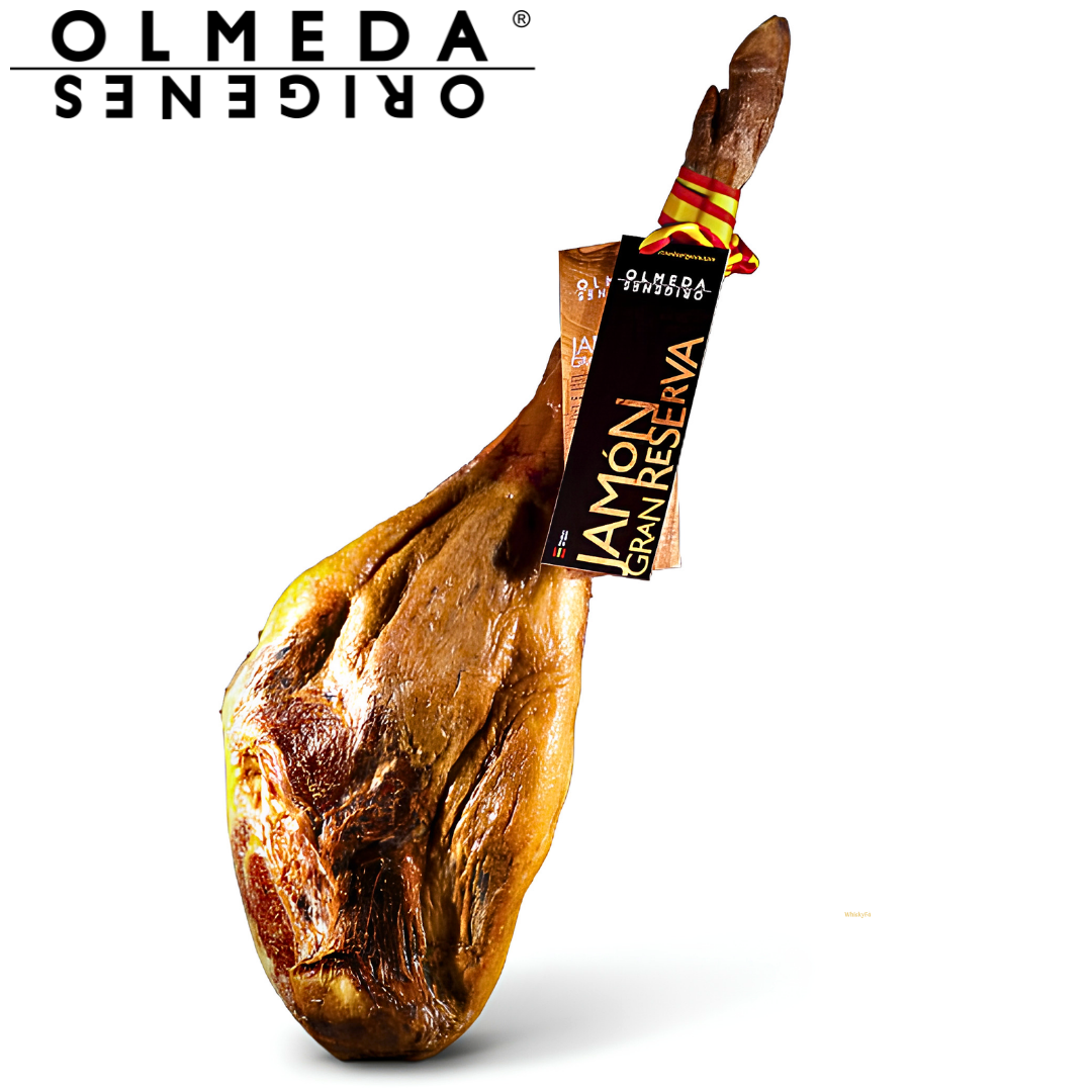 Olmeda Orígenes Gran Reserva Spanish Serrano ham whole bone-in leg 8–9kg cured 24–30 months