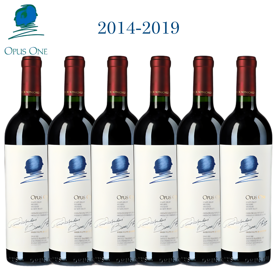 Opus One Vertical Collection 2014 2015 2016 2017 2018 2019 Napa Valley bottles
