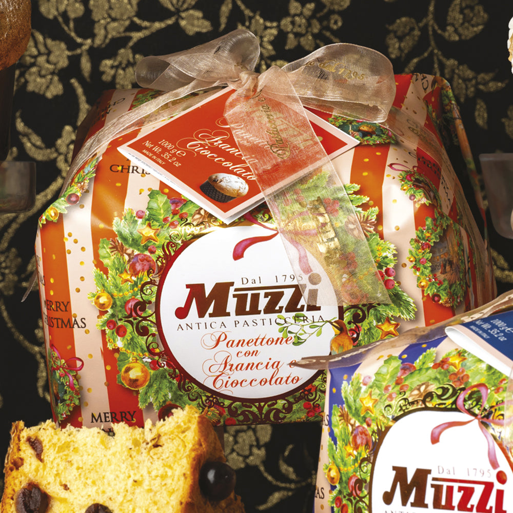 Muzzi Antica Pasticceria Panettone con Arancia e Cioccolato 1kg