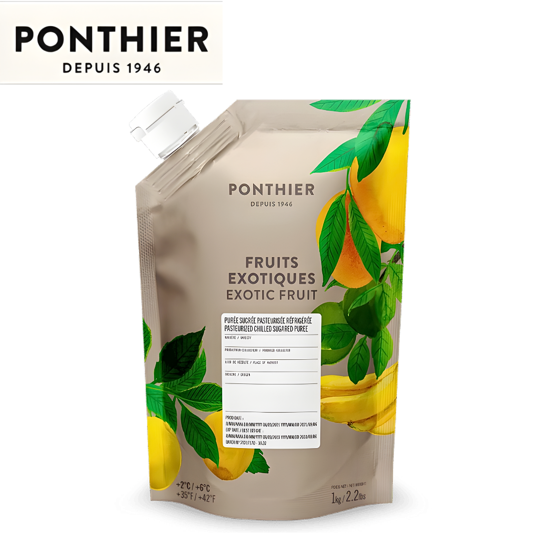 Ponthier exotic fruits chilled puree professional pouch