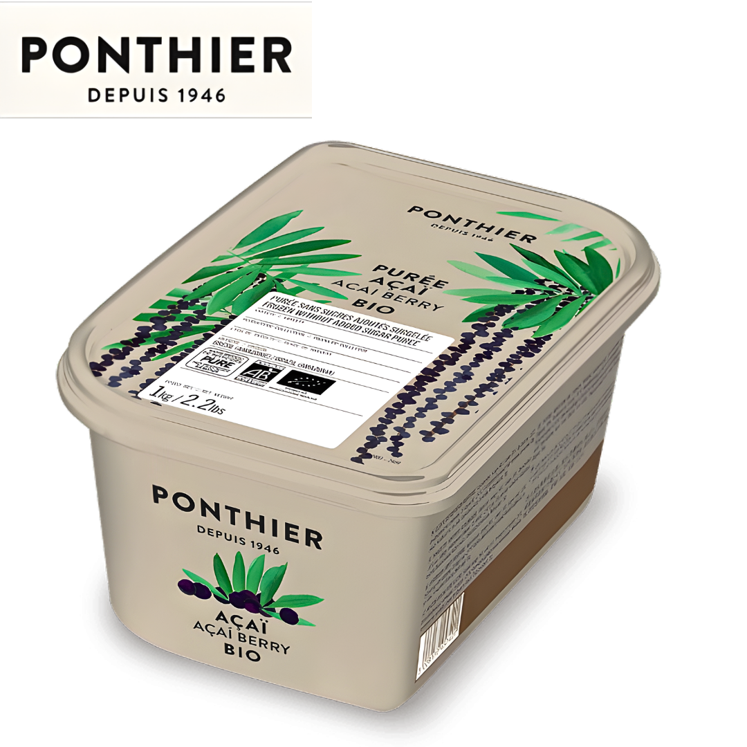 Ponthier organic acai berry frozen puree no added sugars