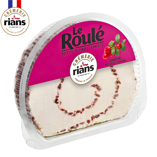 Rians Le Roulé Cranberry Fresh Cheese Slice 125g