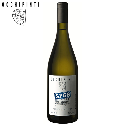 SP68 Bianco Arianna Occhipinti Sicily natural white wine bottle