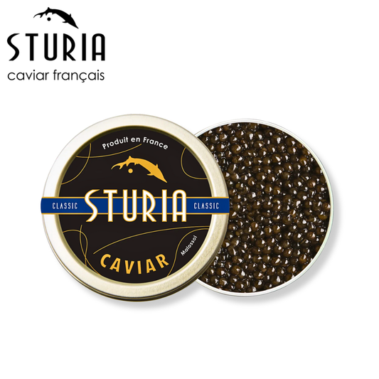 STURIA Classic Baerii caviar Acipenser baerii French farmed caviar
