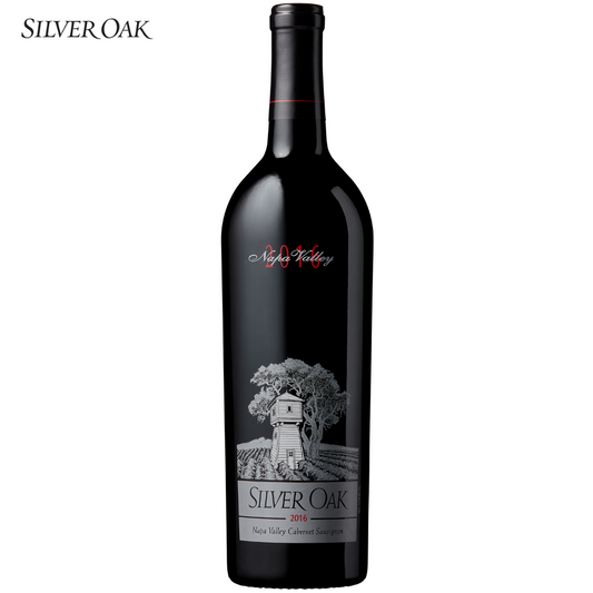 Silver Oak Napa Valley Cabernet Sauvignon 2016 – Premium red wine bottle from Napa Valley, aged in American oak