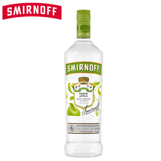 Smirnoff Green Apple Flavored Vodka 700ml bottle