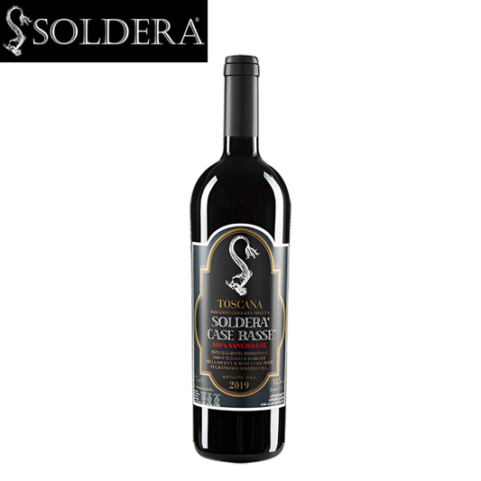 Soldera Case Basse Toscana Sangiovese 2019 Italian red wine bottle