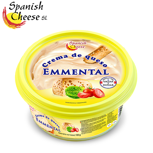 Spanish Cheese Crema de Queso Emmental 125g Spreadable Cheese Cream